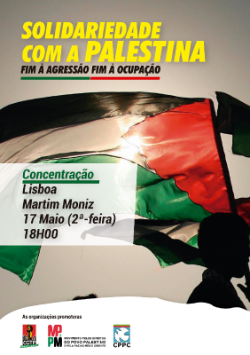 Concentração| Solidariedade com a Palestina | Fim à agressão | Fim à ocupação | Lisboa_1